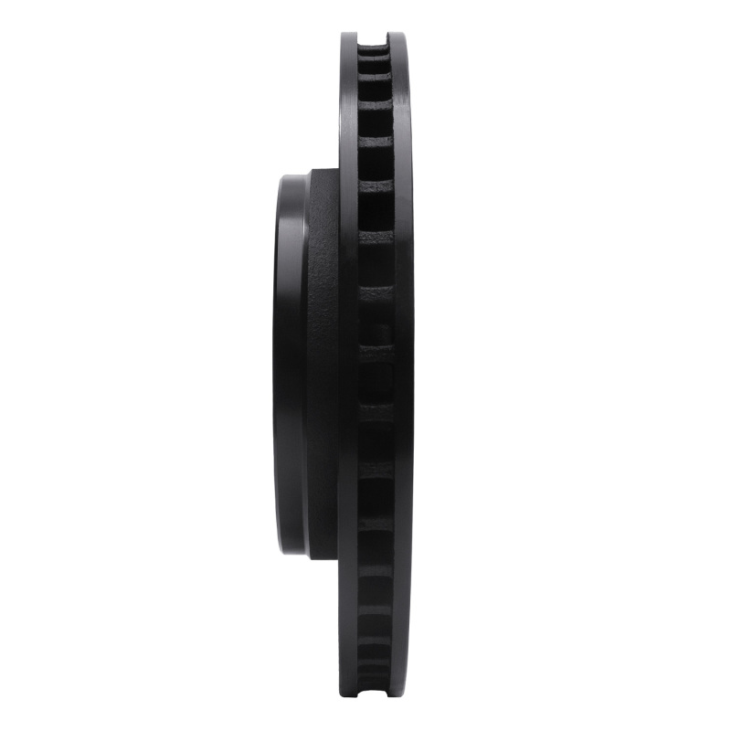 Jeep Wrangler Brake Rotor (1) - Front Right - R1 Concepts - Drilled & Slotted - Black - `07-`18